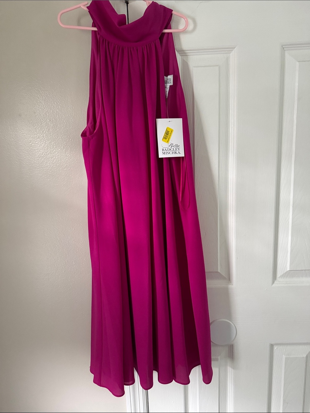 Badgley Mischka Fuchsia Maxi Skirt
